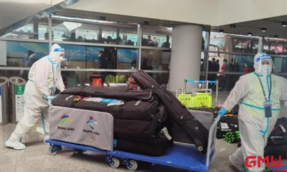 SafeGlo omnidirectional UVC disinfection pass-through system disinfects athletes luggage at the National Olympic Sports Center-02